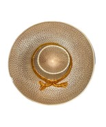 Whittier Pottery Sombrero Straw Hat Ceramic Chip Dip Bowl USA WPO 86 VTG CHIP