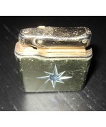 Vintage COLIBRI MONOGAS Art Deco Gold Tone Plated Gas Butane Lighter - £19.29 GBP