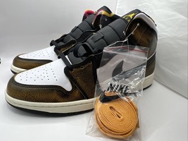 [DQ8417-071] Mens Air Jordan Retro 1 Mid SE &#39;Orange Wear Away&#39; Size 11 - £94.17 GBP