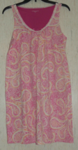 New Womens Laura Scott Pretty Paisley &amp; Floral Print Knit Nightgown Size M - £20.93 GBP