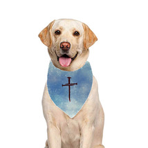 Religius Cross, Pet, Dog, Cat Custom RARE Bandana Accessories Neckerchief Scarf - £23.23 GBP