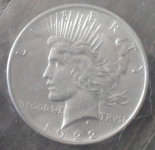 1922-P Peace Silver Dollar. Very Nice Coin! - £30.79 GBP