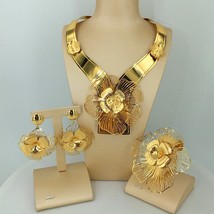 Flower Jewelry Brazilian Jewelry Sets For Women FHK12476 - £73.52 GBP