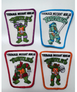 Power Patch Iron-On Set of Four Vintage 1989 TMNT Teenage Mutant Ninja T... - $24.74