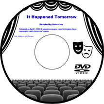 It Happened Tomorrow 1944 DVD Film Comedy Written by Lord Dunsany Hugh Wedlock J - £3.92 GBP