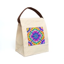 Canvas &quot;Tie Dye&quot; Lunch Bag With Strap - £19.63 GBP