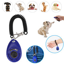 1X Pet Dog Training Clicker Cat Puppy Button Click Trainer Obedience Aid... - $15.99