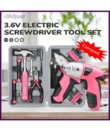 Pink 3.6V Cordless Electric Tool Kit with Box – DIY Repair Set Gift for ... - $1,028.46 MXN