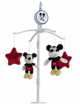 Musical Baby Mobile Crib Bed Nursery Decor Lullaby Mickey Mouse Red Black White - £54.87 GBP