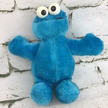 Vintage 90’s Sesame Street Cookie Monster Plush Doll Stuffed Animal By T... - £7.75 GBP