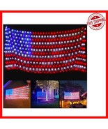 Waterproof 4th of July LED Flag Lights | Multicolor Patriotic Decor - 6.... - $744.16 MXN