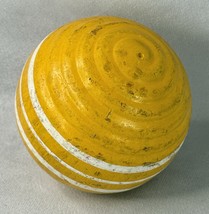 Forster Croquet Yellow 3 inch 2 Stripe replacement ball - $9.75