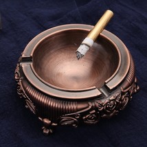 Vintage Decorative Ashtray Cigar Cigarettes Ash Tray Home Decor Smoking Metal - £17.50 GBP