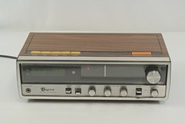 Baycrest Electronic Alarm Clock AM/FM Stereo Radio HB-468 Vtg Brown Veneer 80s - £18.91 GBP