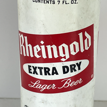 Rheingold Extra Dry Lager Beer Can Vintage 7oz Steel Pull Tab 1960s - $7.99