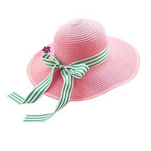 Hat UV Girls Summer Sunscreen Large Brimmed Hat Child Children Folding Beach