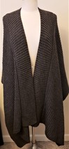 Made in Italy Lauren Vidal - Poncho/Cover Up Sz- S-M Gray Wool/Alpaca Blend - $39.97