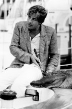 Don Johnson Miami Vice posing with crocodile 4x6 inch real photo - £3.59 GBP