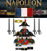 Napoleonic Wars French Russia British Prussian Military Commander 4 Mini... - $244.90 MXN