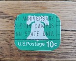 US Stamp US Postage Penn State Hazleton PA Campus 10c Used Green Cutout - $9.49