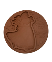 The Littlest Angel Christmas 1995 Gerald Henn Cookie Mold Brown Stonewar... - $11.88