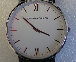 LEONARD &amp; CHURCH NY City Quartz Sapphire Unisex Wristwatch - £46.21 GBP