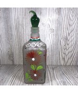 Herradura Jalisco Mexico Hand Painted Flower Tequila Empty Bottle #2 Pep... - $488.28 MXN