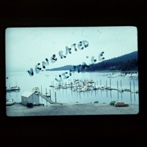 1978 Lake Sea Marina Boats Docks Mountain VTG 35mm Found Kodachrome Slide Photo - £15.11 GBP
