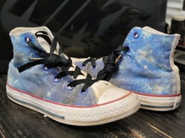 Converse All Star White/Denim Blue Skateboard Shoes Kid 1.5 - $14.03