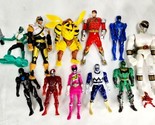 Lot of 12 Assorted Mighty Morphin Power Rangers Figures Different Eras - $24.99