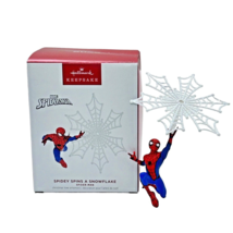 Hallmark Keepsake Spiderman Spidey Spins a Snowflake 2023 Christmas Tree Ornamen - £12.98 GBP