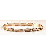 *14K Yellow Gold Smoky Topaz Bracelet 7.5&quot; - $1,527.52 CAD