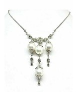 Diamond South Sea Pearl Necklace 18k Gold 11.45 mm 17.5&quot; Certified $6,95... - $1,574.10