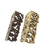 SET of Corner Protector Brass Skiffer Vintage Foilage Column edge Protector - $53.00+