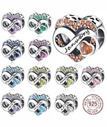 April Birthstone Diamond Charm Bead 925 Silver Fit European Bracelet - $20.87 CAD