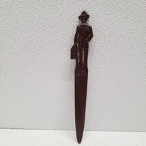 Vintage Fuller Brush Letter Opener Man With Brief Case Brown - $6.43