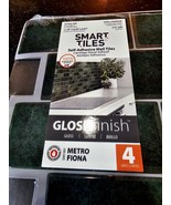 Smart Tiles  11.56&quot; x 8.38&quot; 3D METRO FIONA Green Self-adhesive Pack Of 4... - €14,41 EUR