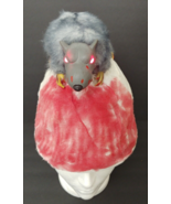 Gemmy Halloween Chewing Rat  Hat Lighted Eyes Adjusts Halloween Spooky W... - $37.39