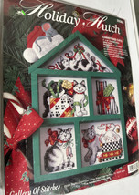 Bucilla Gallery of Stitches Christmas Barn Counted Cross Stitch Hutch 33384 - $14.85