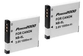 2 NB-8L Batteries for Canon Powershot A2200 A3000 A3100 A3150 A3200 A3300 A3350 - $21.55