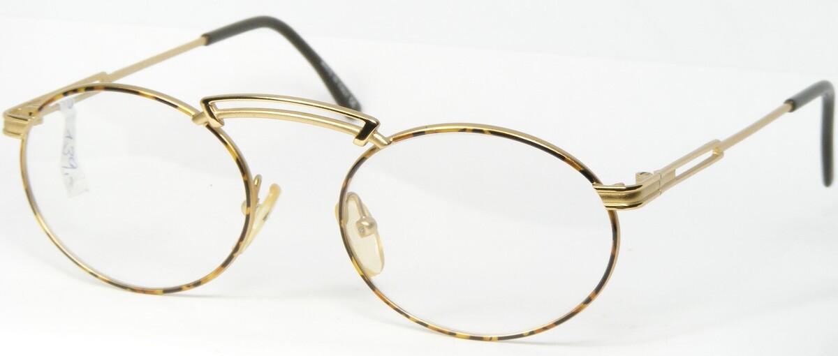 Vintage ITALIAN DESIGN 4008 B0 Gold/Schildplatt Brille 48-18-140mm - $46.52