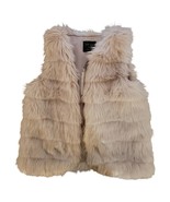 Love tree medium light gray faux fur vest  - $25.00