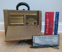 RARE tube radio BF GOODRICH Mantola model 4662N portable 1950&#39;s battery ... - £141.67 GBP