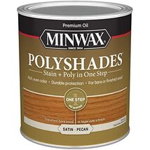 Minwax PolyShades Wood Stain + Polyurethane Finish � Quart, Pecan, Satin - $34.64