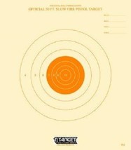 B-2 Official 50 Foot Slow Fire Pistol Target (25 per package) orange bul... - $14.23