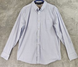 Cody James Shirt Mens Large Blue White Western Cowboy Button Down Short Sleeve - £15.59 GBP