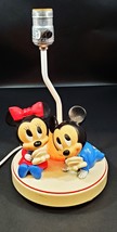 Vintage Baby Mickey and Minnie Lamp Dolly Toy Company 1980s Disney Light - $29.69