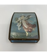 VTNG Thomas Cathey Via Vermont 1993Musical Stained GlassBrass Trinket Je... - $15.00