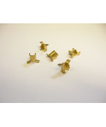 LOT OF 10 BRASS T WING CRIMP STRAIN RELIEF VINTAGE RADIO TELEPHONE CORD ... - $12.17 CAD