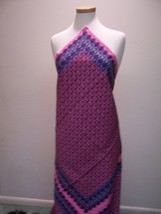 Italian Designer Fabric Cotton Jacquard Pink Purple Black Panels W Griffins - £51.37 GBP